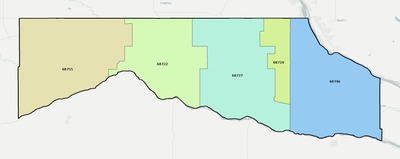 Boyd County NE ZIP code boundaries map