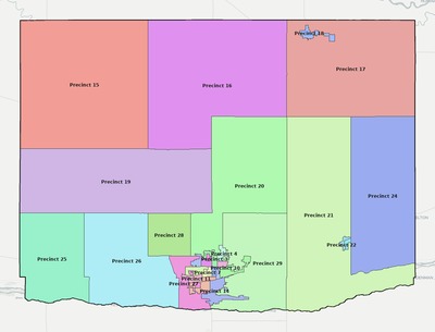 Buffalo County NE townships and subdivisions map