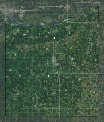 Butler County NE USGS imagery and topo map