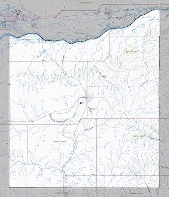 Butler County NE USGS topo map