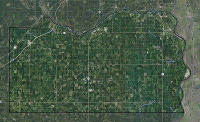 Cass County NE USGS imagery and topo map