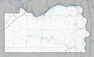 Cass County NE USGS topo map
