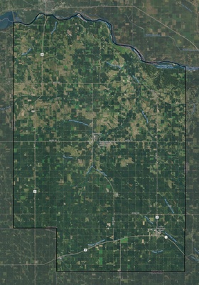Cedar County NE USGS imagery and topo map
