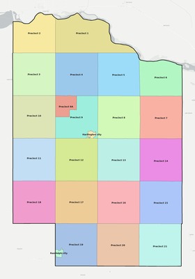 Cedar County NE townships and subdivisions map