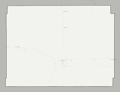 Cheyenne County NE county basemap context