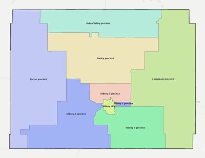 Cheyenne County NE townships and subdivisions map