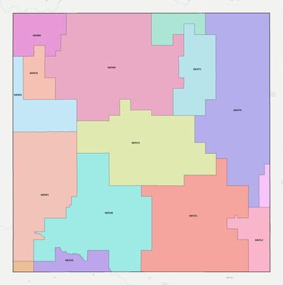 Clay County NE ZIP code boundaries map