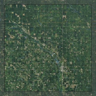 Cuming County NE USGS imagery and topo map