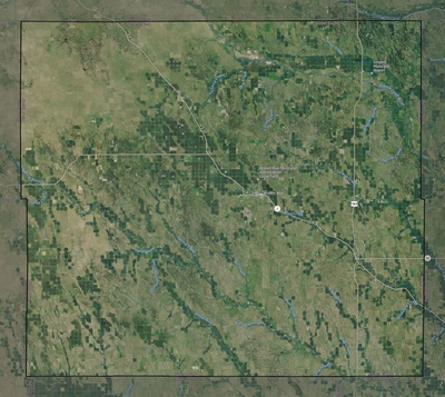 Custer County NE USGS imagery and topo map