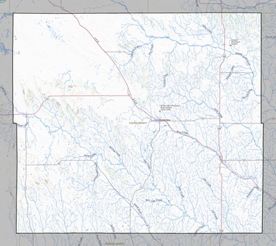 Custer County NE USGS topo map