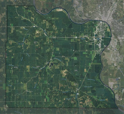 Dakota County NE USGS imagery and topo map