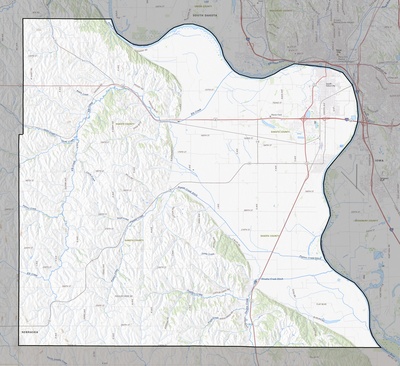 Dakota County NE USGS topo map
