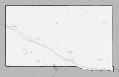 Dawson County NE county basemap context