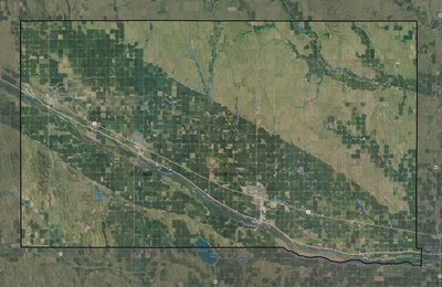 Dawson County NE USGS imagery and topo map