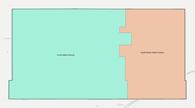 Deuel County NE school district boundaries map