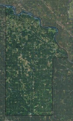 Dixon County NE USGS imagery and topo map