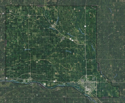 Dodge County NE USGS imagery and topo map