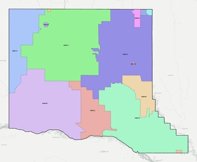 Dodge County NE ZIP code boundaries map