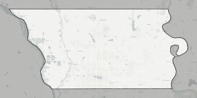 Douglas County NE county basemap context