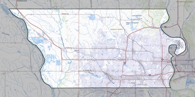 Douglas County NE USGS topo map