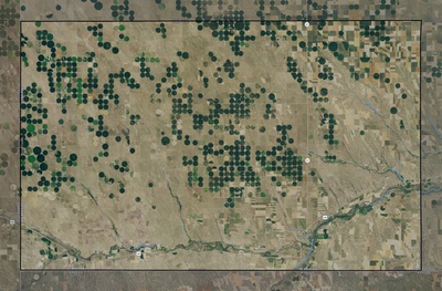 Dundy County NE USGS imagery and topo map