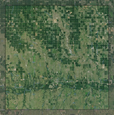Franklin County NE USGS imagery and topo map