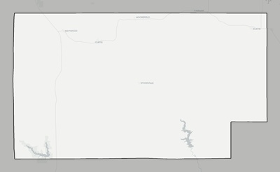 Frontier County NE county basemap context