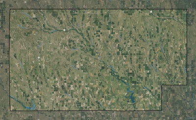 Frontier County NE USGS imagery and topo map