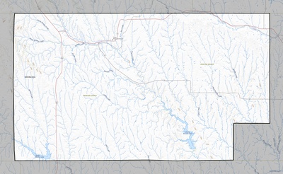Frontier County NE USGS topo map