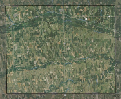 Furnas County NE USGS imagery and topo map