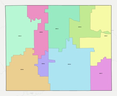 Furnas County NE ZIP code boundaries map