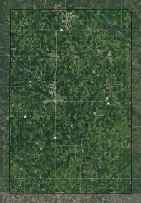 Gage County NE USGS imagery and topo map