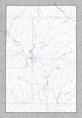 Gage County NE USGS topo map