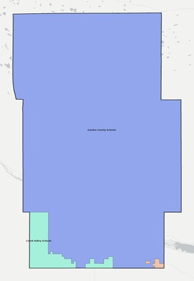 Garden County NE school district boundaries map