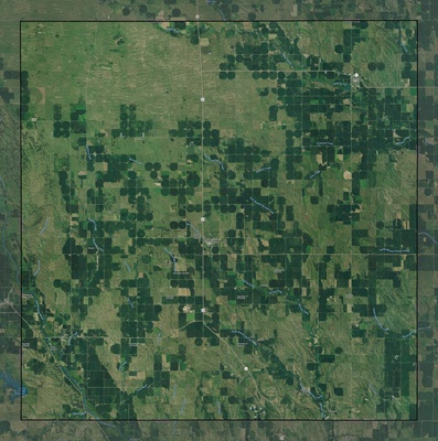Greeley County NE USGS imagery and topo map