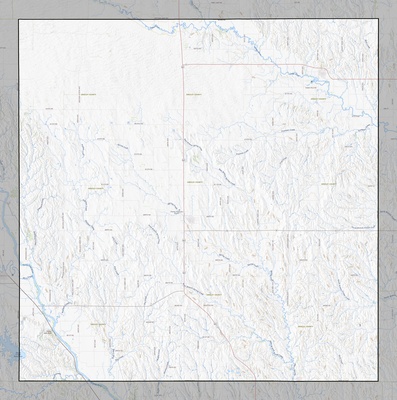 Greeley County NE USGS topo map