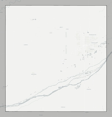 Hall County NE county basemap context