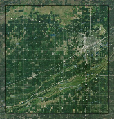 Hall County NE USGS imagery and topo map