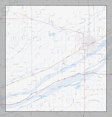 Hall County NE USGS topo map