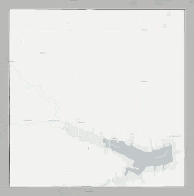 Harlan County NE county basemap context