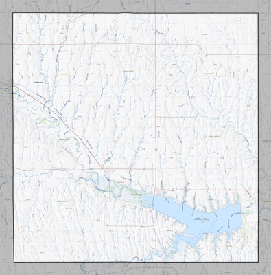 Harlan County NE USGS topo map