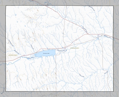 Hitchcock County NE USGS topo map