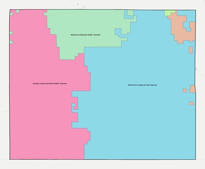 Hitchcock County NE school district boundaries map