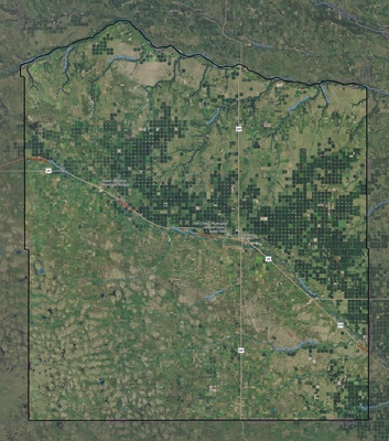 Holt County NE USGS imagery and topo map