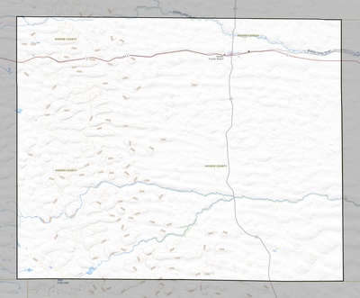 Hooker County NE USGS topo map