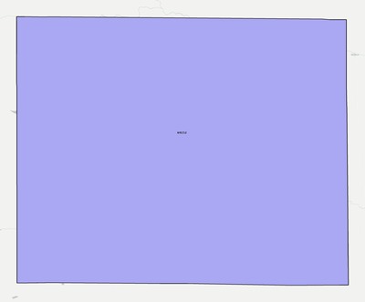 Hooker County NE ZIP code boundaries map