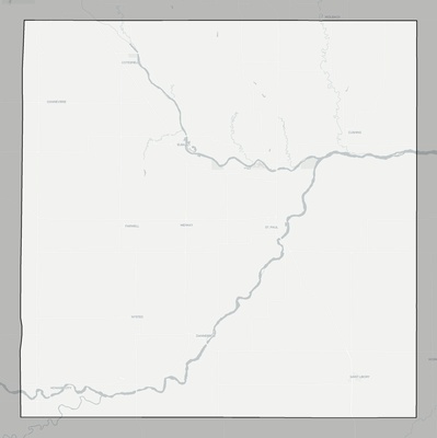 Howard County NE county basemap context
