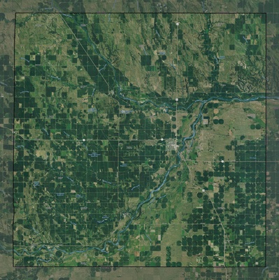 Howard County NE USGS imagery and topo map