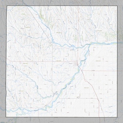 Howard County NE USGS topo map