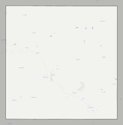 Jefferson County NE county basemap context